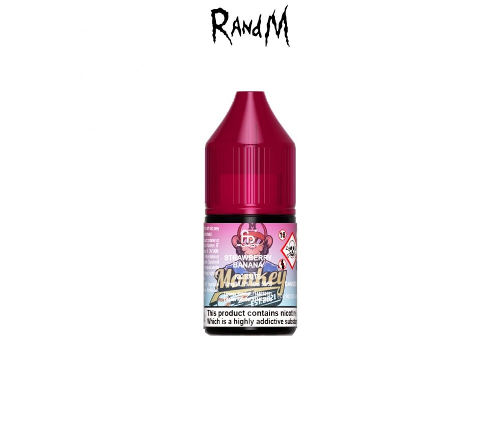 Strawberry Banana 7000 E-Liquid Nicotine Salt by R & M Tornado 10ml | 3.19 Vapestore Direct Strawberry Banana 7000 E-Liquid Nicotine Salt by R & M Tornado 10ml | 3.19 Vapestore Direct