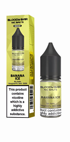 Banana Ice E-Liquid Nicotine Salt By Bloody Bar 10ml Vapestore Direct Banana Ice E-Liquid Nicotine Salt By Bloody Bar 10ml Vapestore Direct