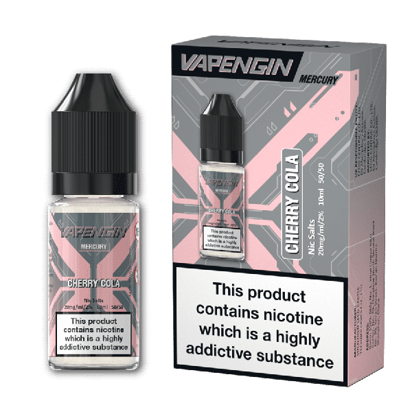 Cherry Cola Mercury E-Liquid Nicotine Salt By Vapengin 10ml Vapestore Direct Cherry Cola Mercury E-Liquid Nicotine Salt By Vapengin 10ml Vapestore Direct