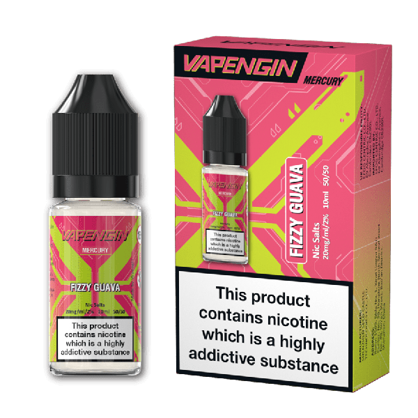 guava juice vape Fizzy Guava Mercury E-Liquid Nicotine Salt By Vapengin 10ml – Vapestore Direct