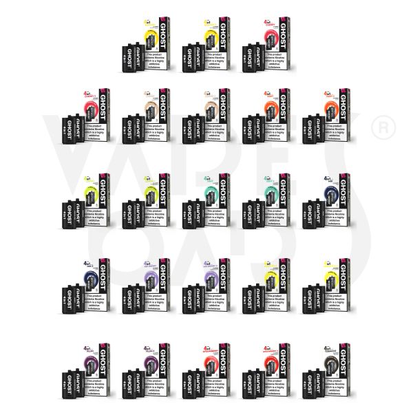 Ghost 4 in 1 Vape Pods | 5.50 Replacement Pods Vapestore Direct Ghost 4 in 1 Vape Pods | 5.50 Replacement Pods Vapestore Direct