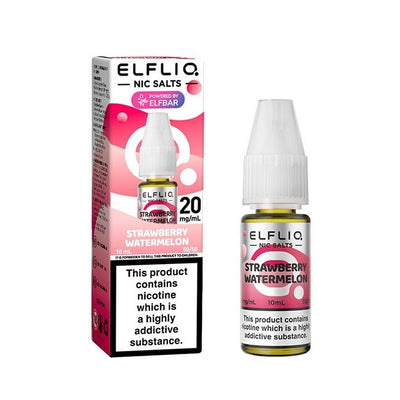 Strawberry Watermelon ELFLIQ E-Liquid Nicotine Salt By Elfbar 10ml - Vapestore Direct
