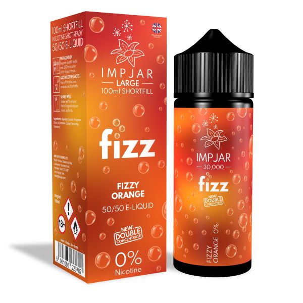 Fizzy Orange FIZZ E-Liquid 30000 Shortfill By Impjar 100ml