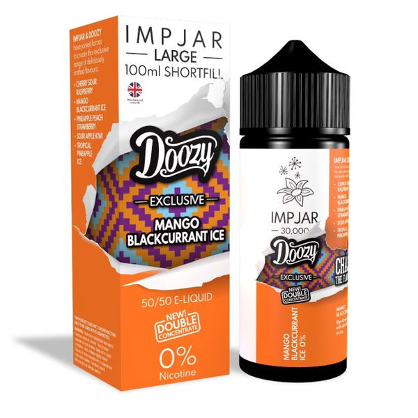 Mango Blackcurrant Ice E-Liquid 30000 Shortfill By Impjar x Doozy 100ml - Vapestore Direct