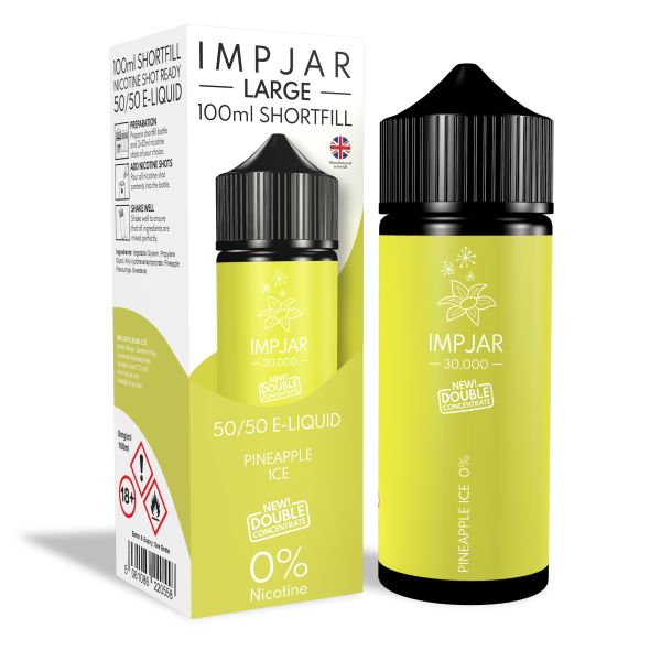 Pineapple Ice E-Liquid 30000 Shortfill By Impjar 100ml - Vapestore Direct