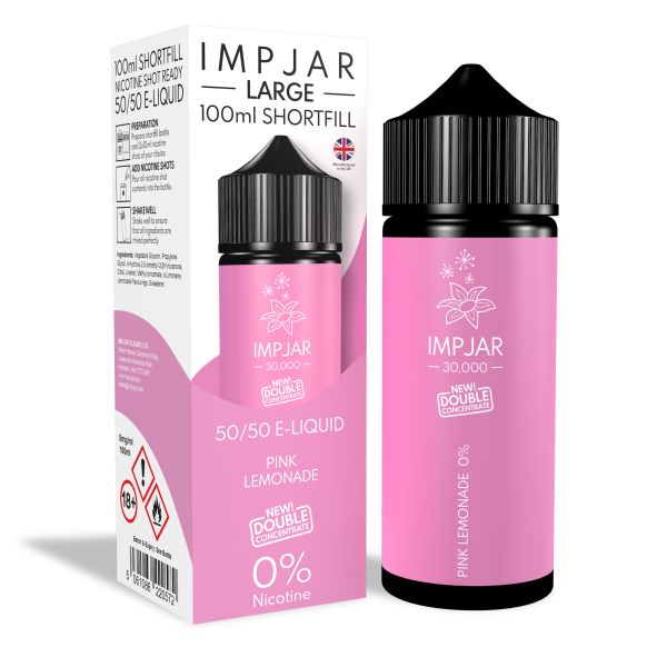 Pink Lemonade E-Liquid 30000 Shortfill By Impjar 100ml - Vapestore Direct