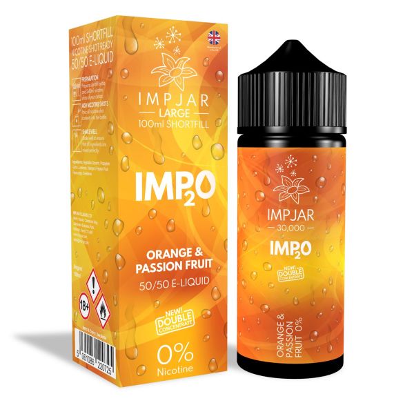 Orange & Passion Fruit IMP20 E-Liquid 30000 Shortfill By Impjar 100ml - Vapestore Direct