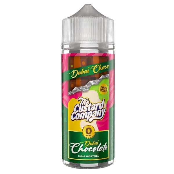 Dubai Chocolate E-Liquid Shortfill By The Custard Company 100ml - Vapestore Direct