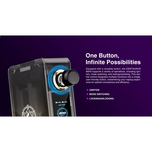 Lost Vape Centaurus N200 Box Mod Vapestore Direct Lost Vape Centaurus N200 Box Mod Vapestore Direct