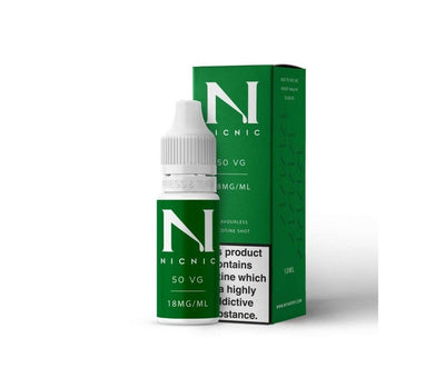 NicNic 18mg Nicotine Shot 50% VG - Vapestore Direct