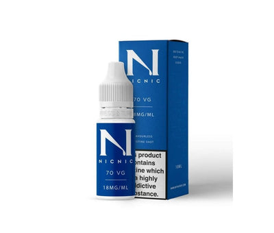 NicNic 18mg Nicotine Shot 70% VG - Vapestore Direct