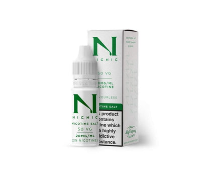 NicNic 20mg Nicotine SALT Shot 50% VG - Vapestore Direct