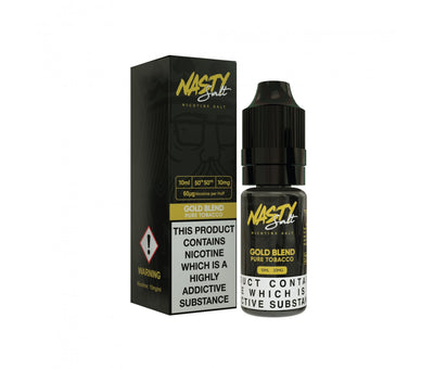 Gold Blend E-Liquid Nicotine Salt By Nasty Juice 10ml - Vapestore Direct