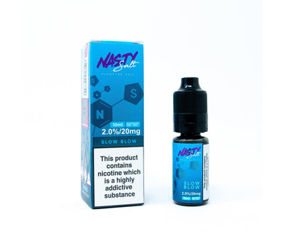Slow Blow E-Liquid Nicotine Salt By Nasty Juice 10ml - Vapestore Direct
