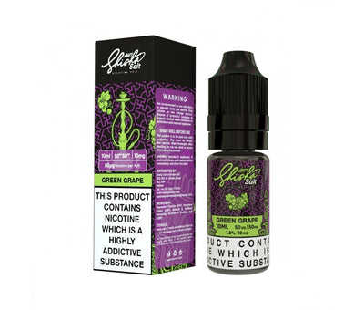 Green Grape SHISHA E-Liquid Nicotine Salt By Nasty Juice 10ml - Vapestore Direct