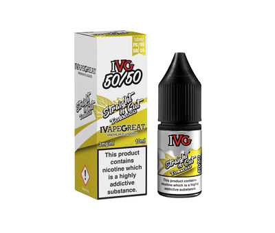 Straight N Cut Tobacco 50/50 E-Liquid By IVG 10ml - Vapestore Direct