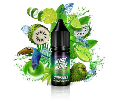 Guabana Lime Ice E-Liquid Nicotine Salt By Just Juice 10ml - Vapestore Direct