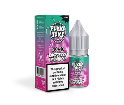 Raspberry Menthol 50/50 E-Liquid By Pukka Juice 10ml - Vapestore Direct