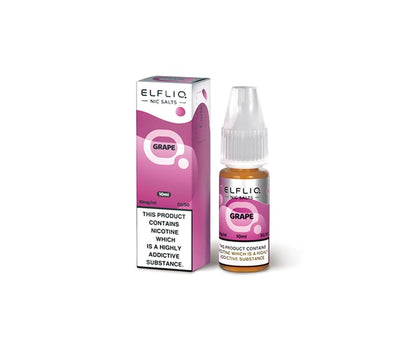 Grape ELFLIQ E-Liquid Nicotine Salt By Elfbar 10ml - Vapestore Direct