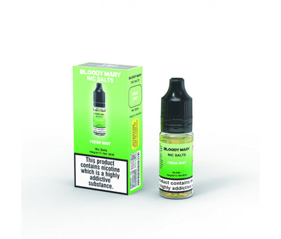 Fresh Mint E-Liquid Nicotine Salt By Bloody Mary 10ml - Vapestore Direct