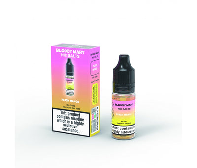 Peach Mango E-Liquid Nicotine Salt By Bloody Mary 10ml - Vapestore Direct