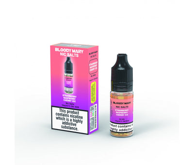 Strawberry Raspberry Cherry Ice E-Liquid Nicotine Salt By Bloody Mary 10ml - Vapestore Direct