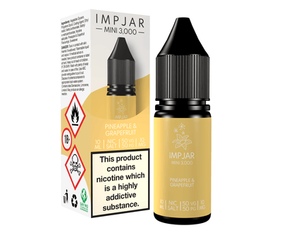 Pineapple Grapefruit Mini 3000 E-Liquid Nicotine Salt By Impjar 10ml - Vapestore Direct