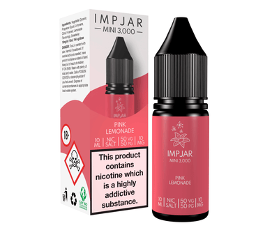 Pink Lemonade Mini 3000 E-Liquid Nicotine Salt By Impjar 10ml - Vapestore Direct