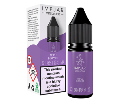 Triple Berry Ice Mini 3000 E-Liquid Nicotine Salt By Impjar 10ml - Vapestore Direct