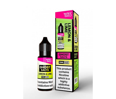 Lemon & Lime GHOST SALTS E-Liquid Nicotine Salt By Vapes Bars 10ml - Vapestore Direct