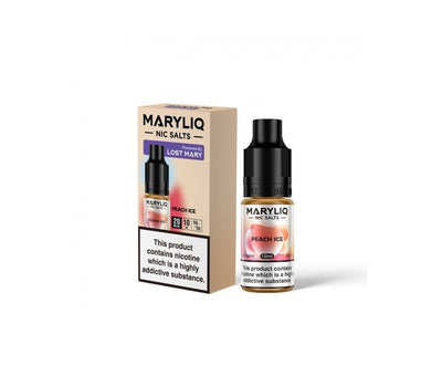 Peach Ice Maryliq E-Liquid Nicotine Salt By Elfbar 10ml - Vapestore Direct