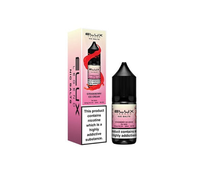 Strawberry Ice Cream E-Liquid Nicotine Salt By Elux Legend 10ml - Vapestore Direct