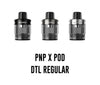 Voopoo PnP X Replacement Empty Pod Cartridges Regular DTL Version