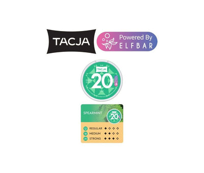 Tacja Spearmint Nic Pouches - CLEARANCE - Vapestore Direct