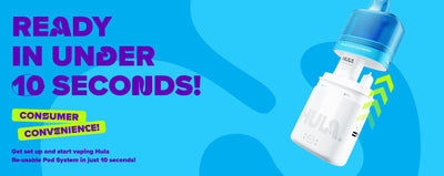 Hula 7000 Puff Pre-Filled Pod Kit 10 Secs - Vapestore Direct