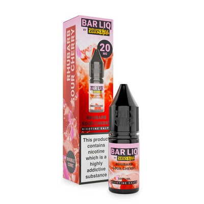 Rhubarb & Sour Cherry BAR LIQ E-Liquid Nicotine Salt By Zeus Juice 10ml - Vapestore Direct