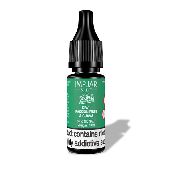 Kiwi Passion Fruit Guava SELECT E-Liquid Nicotine Salt By Impjar 10ml - Vapestore Direct