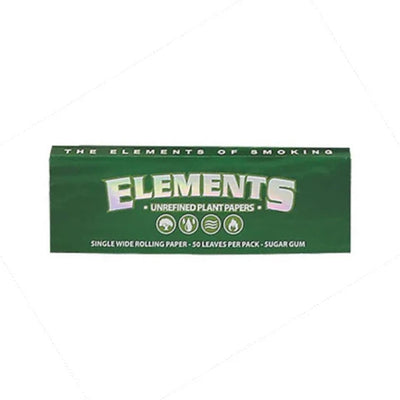 Elements Green Single Wide Papers - Vapestore Direct