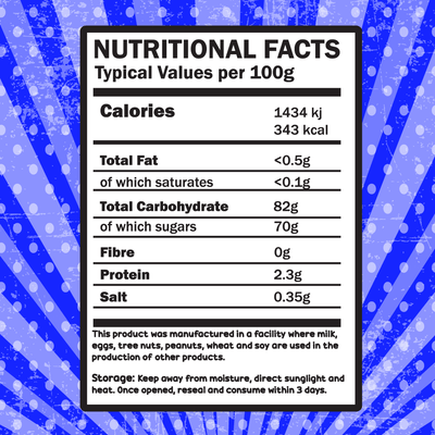 Freezy Treats Gummy Clusters Freeze Dried Candy Nutritional Facts - Vapestore Direct