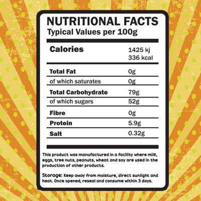 Freezy Treats Peachy Ring Freeze Dried Candy Nutritional Facts - Vapestore Direct