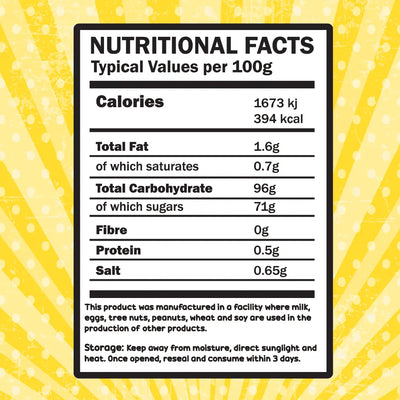 Freezy Treats Sherbet Pips Freeze Dried Candy Nutritional Facts - Vapestore Direct