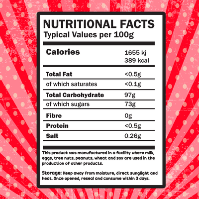 Freezy Treats Strawberry Cream Pips Freeze Dried Candy Packet Front And Back - Vapestore Direct