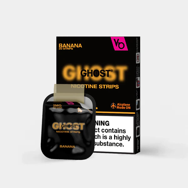 Ghost Banana Flavour Nicotine Strips 2MG By Vapes Bars - Vapestore Direct