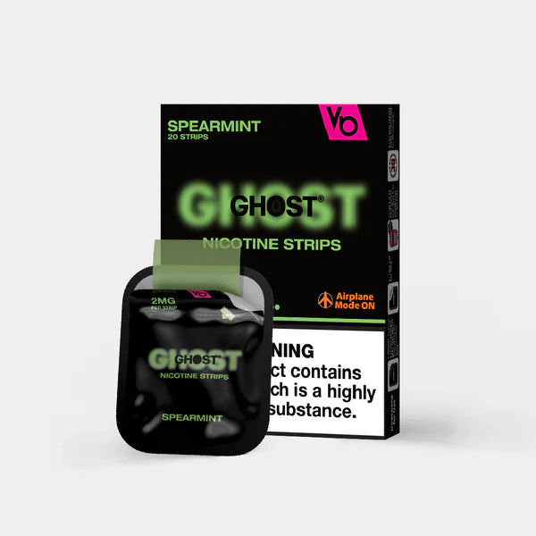 Ghost Spearmint Flavour Nicotine Strips 2MG By Vapes Bars - Vapestore Direct
