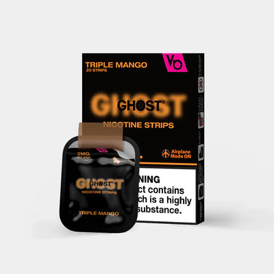 Ghost Triple Mango Flavour Nicotine Strips 2MG By Vapes Bars - Vapestore Direct