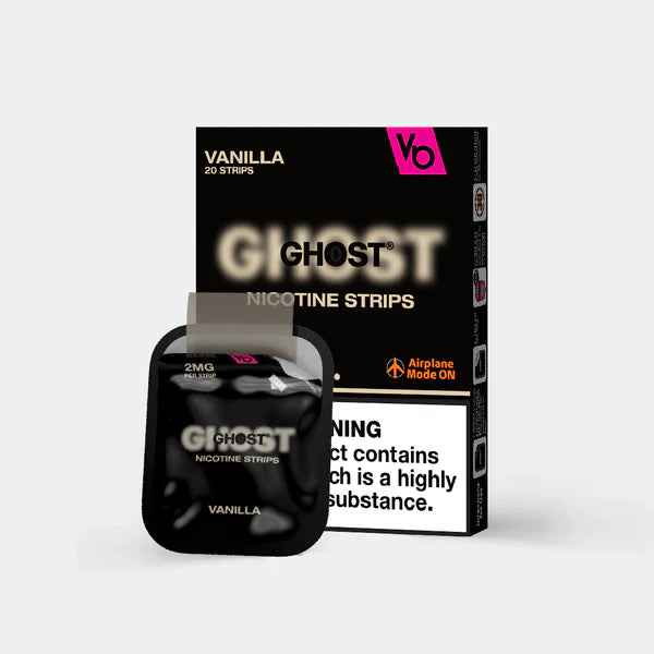 Ghost Vanilla Flavour Nicotine Strips 2MG By Vapes Bars - Vapestore Direct