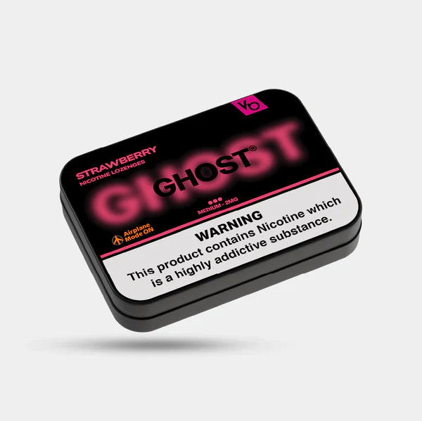 Ghost Strawberry Nicotine Lozenges By Vapes Bars 2mg - Vapestore Direct