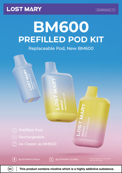 Lost Mary BM600 Pre-Filled Pod Kit 20mg