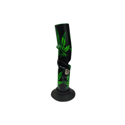 30cm Acrylic Ice Twist Leaf Leaner Waterpipe - AB14L-30 - Vapestore Direct