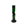 30cm Acrylic Ice Twist Leaf Straight Waterpipe - AB14S-30 - Vapestore Direct